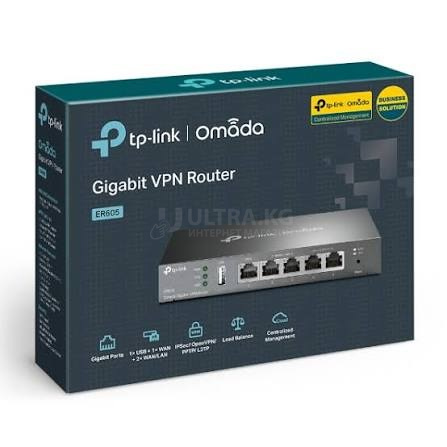 Маршрутизатор VPN Omada TP-LINK ER605 (1×WAN 1 Гбит/с + 2×LAN 1 Гбит/с + 2×WAN/LAN 1 Гбит/с/ 1× порт USB 2.0 с поддержкой USB LTE-модема) фото 2 Маршрутизатор VPN Omada TP-LINK ER605 (1×WAN 1 Гбит/с + 2×LAN 1 Гбит/с + 2×WAN/LAN 1 Гбит/с/ 1× порт USB 2.0 с поддержкой USB LTE-модема) фото 2