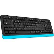 Клавиатура A4tech Fstyler FK-10-BLUE USB, мембранная, закругленные клавиши, лазерная гравировка , высокая стойкость и долговечность, горячие клавиши,456x156x24 мм, Анг/Рус, 1.5m, Чёрный-Голубой Клавиатура A4tech Fstyler FK-10-BLUE USB, мембранная, закругленные клавиши, лазерная гравировка , высокая стойкость и долговечность, горячие клавиши,456x156x24 мм, Анг/Рус, 1.5m, Чёрный-Голубой