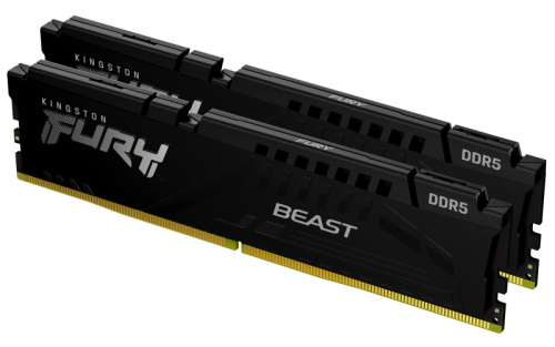 DDR5 64GB (2x32GB) PC-44800 (5600MHz) KINGSTON FURY BEAST BLACK KF556C40BBK2-64