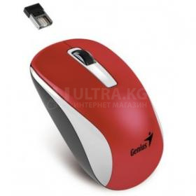 Мышь Wireless Genius NX-7010, Оптическая, 1200dpi, 3 кнопки, USB , Белый-Красный Мышь Wireless Genius NX-7010, Оптическая, 1200dpi, 3 кнопки, USB , Белый-Красный