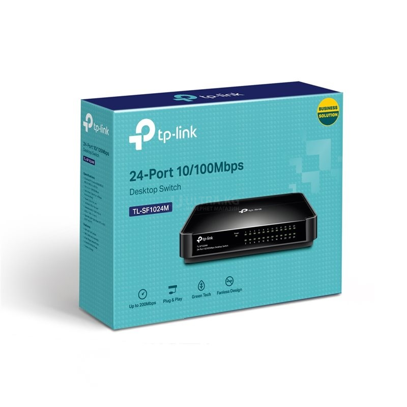 Коммутатор сетевой TP-LINK TL-SF1024M (24x10/100Mb.s) фото 2 Коммутатор сетевой TP-LINK TL-SF1024M (24x10/100Mb.s) фото 2