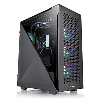 Корпус Thermaltake Divider 500 TG Air/Black CA-1T4-00M1WN-02, 3mm Tempered Glass x 2, ATX/Micro ATX/Mini ITX USB2x3.0+1xTypeC, HD-Audio, Высота CPU куллера до 170мм, VGA до 390мм, 530x230x466мм, Без Б/П, Черный