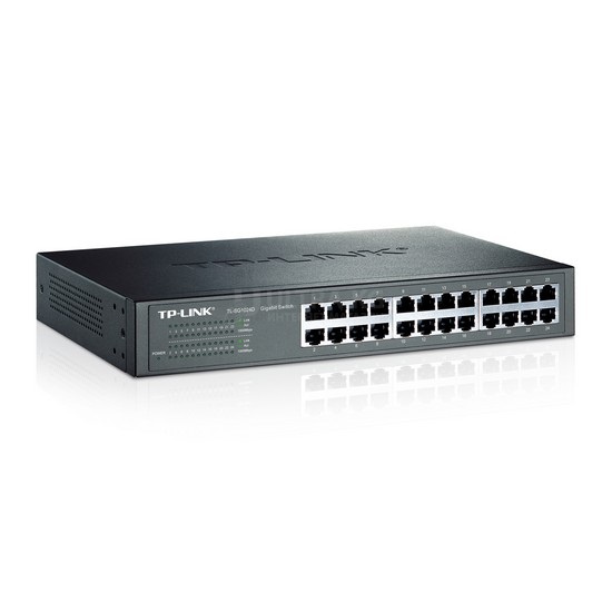 Коммутатор сетевой TP-LINK TL-SG1024D (24x1Gb/s, /48Gb/s) Коммутатор сетевой TP-LINK TL-SG1024D (24x1Gb/s, /48Gb/s)