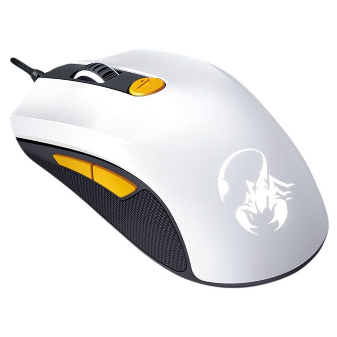 Мышь Genius SCORPION M8-610,WG, Оптическая, 8000dpi, 6 кнопок, проводная, подсветка, USB, 1,5м, Белый-Оранжевый Мышь Genius SCORPION M8-610,WG, Оптическая, 8000dpi, 6 кнопок, проводная, подсветка, USB, 1,5м, Белый-Оранжевый