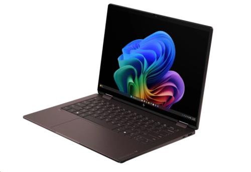Ноутбук HP OmniBook X Flip Copilot+PC, AMD Ryzen AI 5-430(up to 4.50Ghz) , 16GB, 512GB SSD, Radeon 840M, 14”2K(1920X1200)OLED Touch, Bklit WiFi Bluetooth W11H, ENG, темно-коричневый [D31MHUA#ABA] фото 2