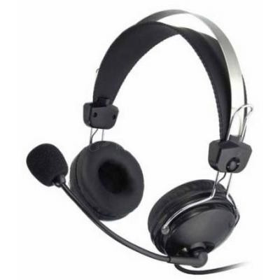 Наушники с микрофоном A4Tech HS-7P, Black, 20-20000Ghz, 97dB, 2 x mini jack 3.5 mm, 40mm, 2.5m, Mic (крепление микрофона подвижное) Наушники с микрофоном A4Tech HS-7P, Black, 20-20000Ghz, 97dB, 2 x mini jack 3.5 mm, 40mm, 2.5m, Mic (крепление микрофона подвижное)