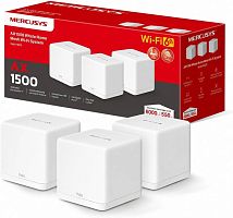 Mesh-система Wi-Fi 6 MERCUSYS Halo H60X (3-pack) (AX1500/ 2,4ГГц до 300 Мбит/с/ 5 ГГц до 1,2 Гбит/с/ MU-MIMO/ до 550 м²/ 3×WAN/LAN 1 Гбит/с)