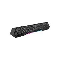 Беспроводная колонка Edifier MG250, 2.5W+2.5W (RMS), 52mm drivers, ≥ 85dB (A), Bluetooth v5.3, AUX, USB-A, управляемая RGB, 20 часов звучания, 80Hz-19000Hz, 383.2mmx71.2mmx86.3mm, 0.8kg, черный