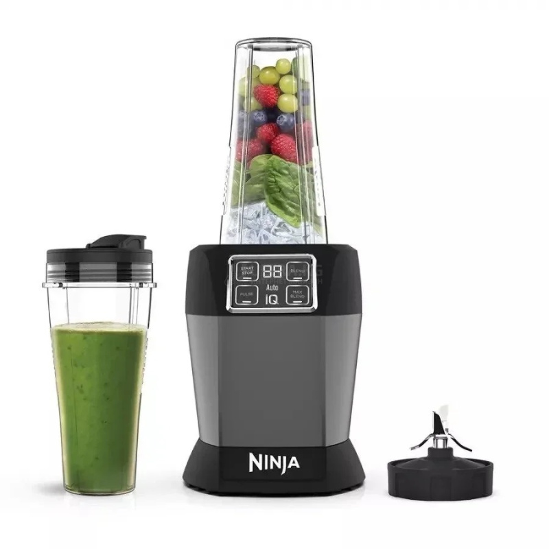 Блендер-Фитнес Ninja BN495 черный/серый Блендер-Фитнес Ninja BN495 черный/серый