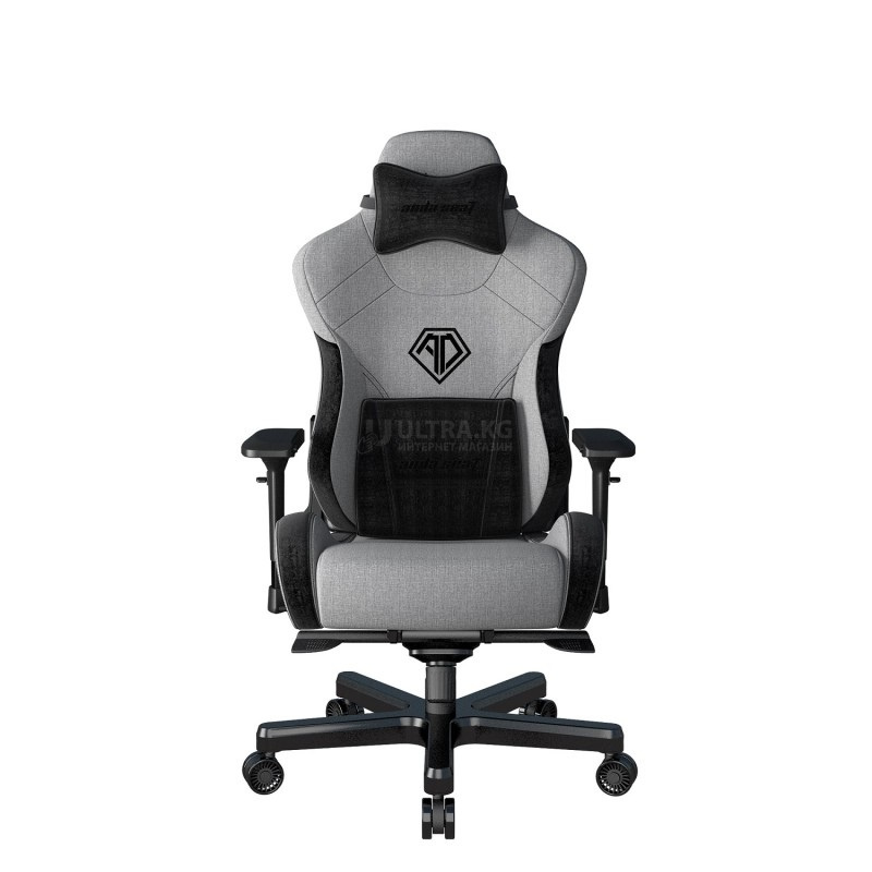Gaming Chair AD12XLLA-01-GB AndaSeat T-Pro II Premium GRAY&BLACK 4D Armrest 65mm wheels Fabric Gaming Chair AD12XLLA-01-GB AndaSeat T-Pro II Premium GRAY&BLACK 4D Armrest 65mm wheels Fabric