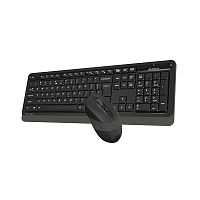 Беспроводная клавиатура + мышь A4TECH FSTYLER FG1010S-Gray, мембранная, 104btns, 2000dpi, 4btns, USB, Серый