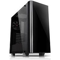 Корпус Thermaltake View 21 TG, CA-1I3-00M1WN-00, ATX/Micro ATX/Mini-ITX, USB 2x3.0, Куллер1x120 мм (з/п), Высота CPU куллера до 160 мм, VGA до 410 мм, 2x3.5"/2x2.5", 471x224x492, Без Б/П, Чёрный