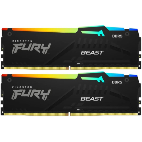 DDR5 64GB (2x32GB) PC-44800 (5600MHz) KINGSTON FURY BEAST RGB EXPO KF556C36BBEAK2-64