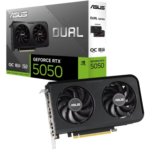 GEFORCE RTX5050 OC 8GB GDDR6 128bit 2677Mhz 3xDP HDMI ASUS DUAL-RTX5050-O8G
