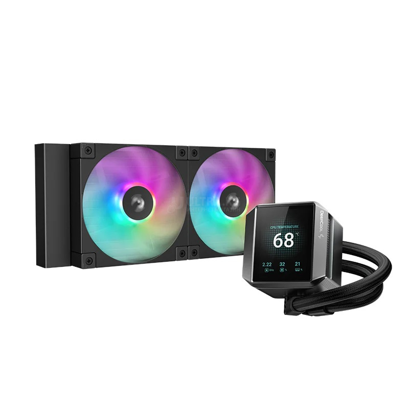 DEEPCOOL MYSTIQUE 240 ARGB 120*2 PWM ARGB FAN 2.8” 640x480 TFT LCD ARGB PUMP LGA20xx/1700/1200/115* DEEPCOOL MYSTIQUE 240 ARGB 120*2 PWM ARGB FAN 2.8” 640x480 TFT LCD ARGB PUMP LGA20xx/1700/1200/115*