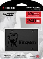 Твердотельный накопитель SSD 240GB Kingston A400 SATAIII 2.5" Read/Write up 500/350MB/s [SA400S37/240G] - T