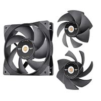 Вентилятор Thermaltake SWAFAN GT12 PC Cooling Fan 1 Pack 120мм,2000+-10%об.мин, 54.71CFM, 29.8dBA, Molex, 120х120х25мм, гидравлический подшипник, 40000 часов время службы [CL-F155-PL12BL-A]