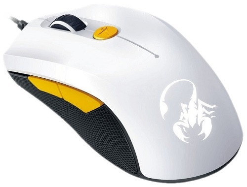 Мышь Genius SCORPION M6-600,WG, Оптическая, 5000dpi, 6 кнопок, проводная, подсветка, USB, 1,8м, Белый-Оранжевый Мышь Genius SCORPION M6-600,WG, Оптическая, 5000dpi, 6 кнопок, проводная, подсветка, USB, 1,8м, Белый-Оранжевый