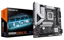 Матплата Gigabyte B860M EAGLE V2, LGA1851, Intel B860, 2xDDR5 PC72500, 2xPCI-E 4.0-5.0x16, Sound8Ch, GLAN, 4SATA+2M.2, RAID, mATX, 6USB3.2+7USB2.0, HDMI, DP