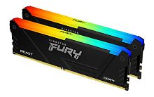 DDR4 16GB (2x8GB) PC-25600 (3200MHz) KINGSTON FURY BEAST KIT RGB KF432C16BB2AK2/16