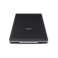 Сканер Epson Perfection V19 (планшетный, A4, 4800x4800dpi, 48bit, 3.2D, тип лампы - светодиодная, съемная крышка для сканирования книг и альбомов, вертикальное сканирование на встроенной стойке, USB)