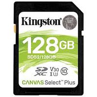 Карта памяти Secure Digital Card Kingston 128GB Canvas Select Plus U3/V30 [SDS3/128GB]