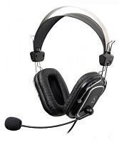 Наушники с микрофоном A4Tech HS-50, Black, 20-20000Ghz, 97dB, 2 x mini jack 3.5 mm, 40mm, 2m