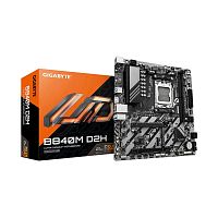Материнская плата AM5 GIGABYTE B840M D2H, AMD B840, 2xDDR5 PC60800, 2xPCI-EX16, 4xSATA+2M.2, RAID,GBLAN, Sound7.1, mATX, 8xUSB2.0, 4xUSB3.2, HDMI