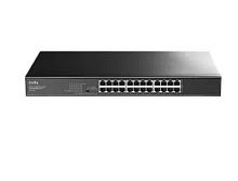 Сетевой коммутатор CUDY GS1024E 24-Port Gigabit Rackmount Light Managed Switch 24 Gigabit RJ45 Ports, 19-inch Rack-mountable, Power Saving, Plug and Play, Managed/VLAN/Extend working mode DIP switch, Local management via WEB GUI