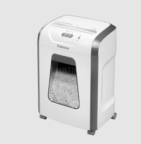 Шредер Fellowes, Powershred 15C, Уровень секретности P-4, Фрагмент 4х40мм., Подача: 15 лист., Ёмкость корзины 19 л., Safety Lock, Белый Шредер Fellowes, Powershred 15C, Уровень секретности P-4, Фрагмент 4х40мм., Подача: 15 лист., Ёмкость корзины 19 л., Safety Lock, Белый