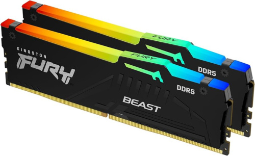 DDR5 32GB (2x16GB) PC-48000 (6000MHz) KINGSTON FURY BEAST BLACK EXPO KF560C30BBEK2-32