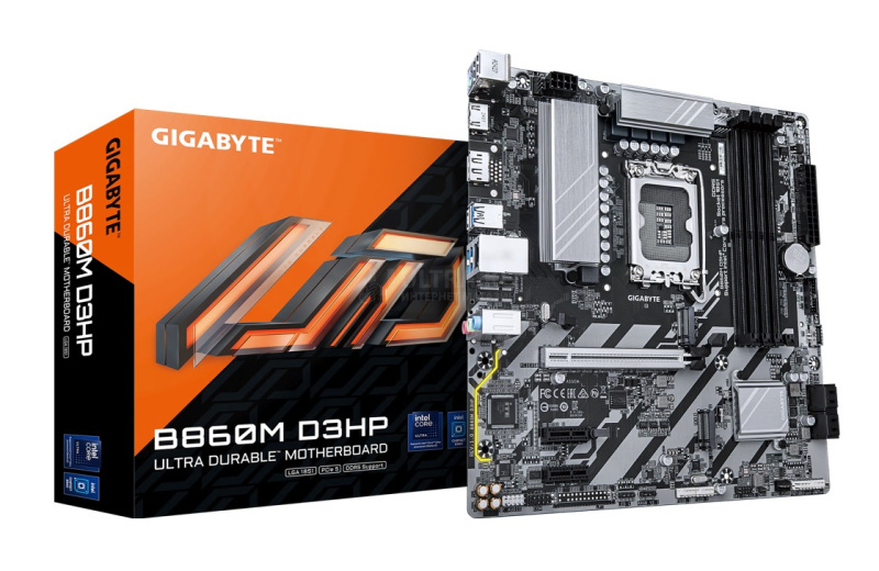 MB LGA1851 GIGABYTE B860M D3HP,4xDDR5,9xUSB,mATX,2xM.2, 4xSATA, 1PCIe16x, 2PCIe1x, HDMI,DP MB LGA1851 GIGABYTE B860M D3HP,4xDDR5,9xUSB,mATX,2xM.2, 4xSATA, 1PCIe16x, 2PCIe1x, HDMI,DP