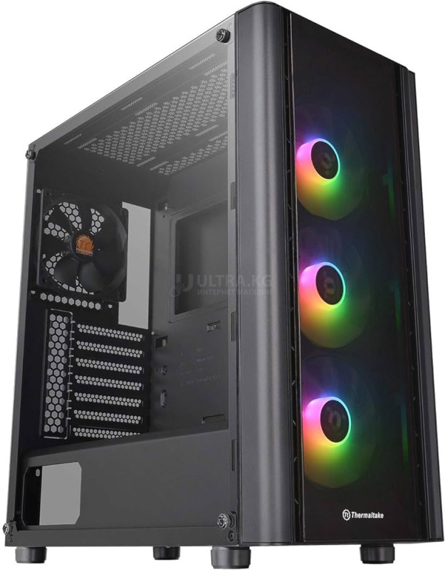 Корпус Thermaltake H350 TG RGB/Black 1CA-1R9-00M1WN-00, 4mm Tempered Glass x1(Left), ATX/Micro ATX/Mini ITX USB2x3.0+1xTypeC, HD-Audio, Высота CPU куллера до 200мм, VGA до 300мм, 442x210x480мм, Без Б/П, Черный Корпус Thermaltake H350 TG RGB/Black 1CA-1R9-00M1WN-00, 4mm Tempered Glass x1(Left), ATX/Micro ATX/Mini ITX USB2x3.0+1xTypeC, HD-Audio, Высота CPU куллера до 200мм, VGA до 300мм, 442x210x480мм, Без Б/П, Черный