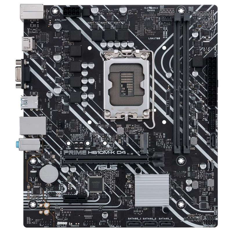 MB LGA1700 ASUS H610M-K,2xDDR5,10xUSB,M.2,4xSATAIII,mATX,PCIe16x, PCIe1x, HDMI,VGA MB LGA1700 ASUS H610M-K,2xDDR5,10xUSB,M.2,4xSATAIII,mATX,PCIe16x, PCIe1x, HDMI,VGA
