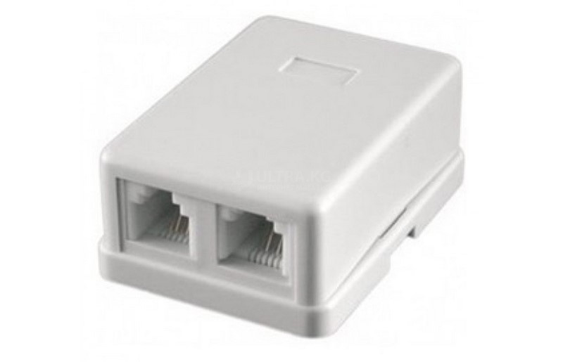 Сетевая розетка RJ-45 2-port AMP Сетевая розетка RJ-45 2-port AMP