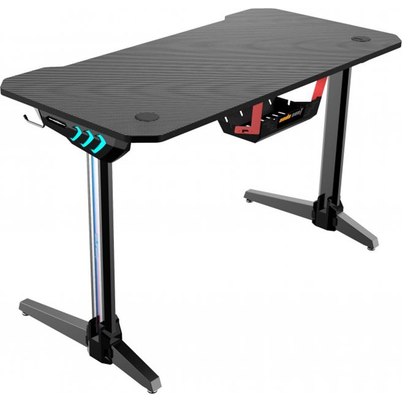 Gaming Desk AD-D-DD1-1600L-01-B AndaSeat Terminator Carbon Fiber Texture Tabletop RGB Gaming Desk AD-D-DD1-1600L-01-B AndaSeat Terminator Carbon Fiber Texture Tabletop RGB