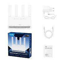 Беспроводной маршрутизатор Wi-Fi CUDY WR3600E BE3600 Gigabit Dual Band Wi-Fi7, 802.11be/ax/ac/a/b/g/n, 2882Mbps at 5GHz+688Mbps at 2.4GHz,4x10/100/1000Mbps Ports,4x5dBi ant.,PPTP/L2TP/OpenVPN/WireGuard,MLO,MU-MIMO,Guest network,WPS,DDNS,IPv6,IPTV,WOL,WPA3