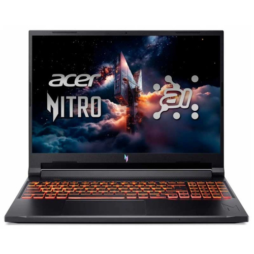Ноутбук Acer NITRO V 16 ANV16-42-R309 AMD Ryzen 5 240 (up to 5.00GHz), 24GB DDR5, 512GB SSD NVMe, 16" WUXGA IPS 180Hz, RTX 5050 8GB, Type-C, HDMI, Thunderbolt 4.0, LAN, WF, BT, WIN11H, клав.с подсв., ENG-RUS черный [NH.U2NAA.001]