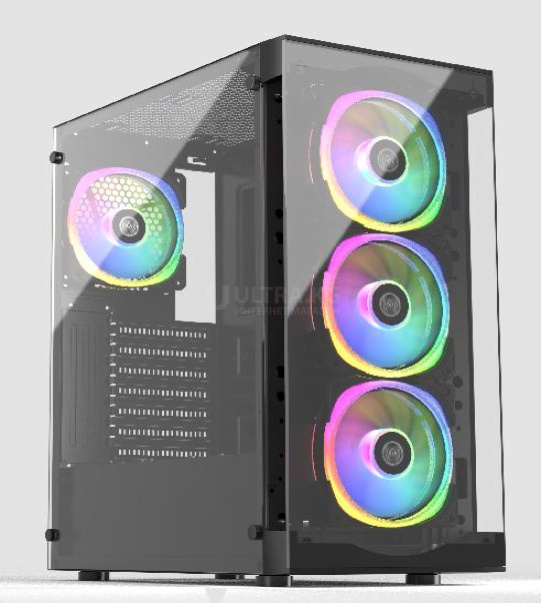 Корпус (игровой) Aeromax KK1107 Glass Black ATX/Micro ATX/Mini ITX, 0.45mm, USBx2.0/3.0 , HD-Audio, 2x3.5"/3x2.5",Cooler:Front 3x12-14cm;Top:2x12-14cm;Rear:1x12cm, VGA 335mm, CPU высота 160mm,335x200x435mm,Без Б/П Корпус (игровой) Aeromax KK1107 Glass Black ATX/Micro ATX/Mini ITX, 0.45mm, USBx2.0/3.0 , HD-Audio, 2x3.5"/3x2.5",Cooler:Front 3x12-14cm;Top:2x12-14cm;Rear:1x12cm, VGA 335mm, CPU высота 160mm,335x200x435mm,Без Б/П