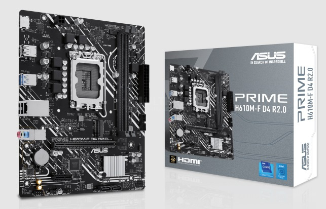 MB LGA1700 ASUS H610M-F D4 R2.0,2xDDR4,10xUSB,2xSATAIII,mATX,M.2,PCIe16x, PCIe1x, HDMI MB LGA1700 ASUS H610M-F D4 R2.0,2xDDR4,10xUSB,2xSATAIII,mATX,M.2,PCIe16x, PCIe1x, HDMI