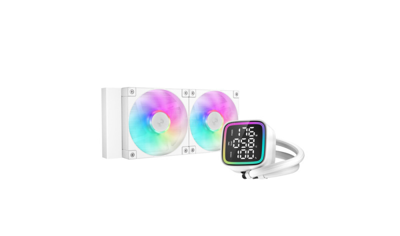 DEEPCOOL LD240 WH ARGB WHITE 120*2 FAN DIG. CPU STATUS LGA20xx/1700/1200/115*/AMD DEEPCOOL LD240 WH ARGB WHITE 120*2 FAN DIG. CPU STATUS LGA20xx/1700/1200/115*/AMD