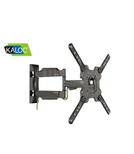 Настенный кронштейн для ТВ и мониторов Kaloc Zeno KLC-X4, Макс. нагрузка – 31.8 кг, Диагональ экрана от 32"до 55", Наклон-5°/+8°, Поворот 60°/+60°, до стены 55-499мм, VESA 100x100, 400x400mm, Чёрный Настенный кронштейн для ТВ и мониторов Kaloc Zeno KLC-X4, Макс. нагрузка – 31.8 кг, Диагональ экрана от 32"до 55", Наклон-5°/+8°, Поворот 60°/+60°, до стены 55-499мм, VESA 100x100, 400x400mm, Чёрный