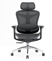 Офисное кресло Office Chair SIHOO C300-B101-JT BLACK 6D Armrest, class 4 TUV gaslift,350mm aluminum base, Footrest