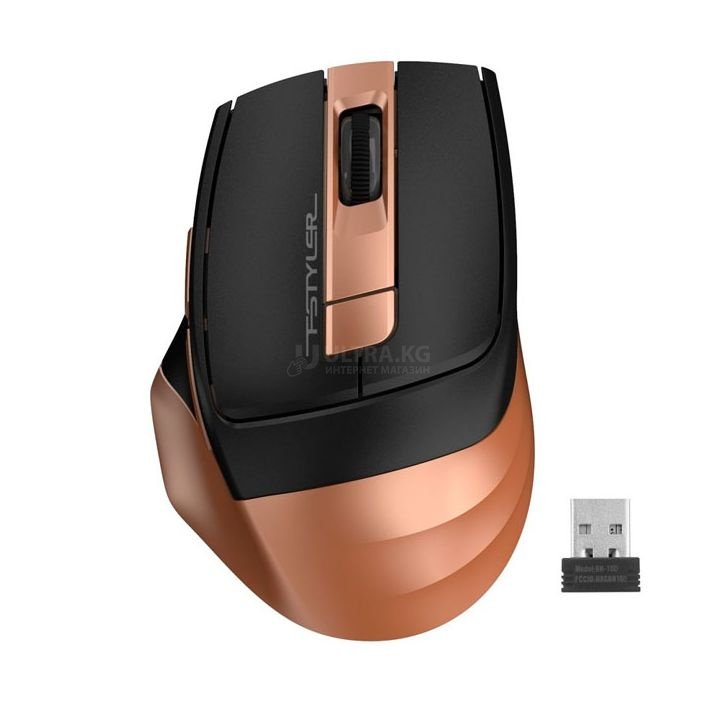 Беспроводная мышь A4Tech Fstyler FG35, Оптическая 2000dpi, 6 кнопки, USB, до 15 м, Бронзовый Беспроводная мышь A4Tech Fstyler FG35, Оптическая 2000dpi, 6 кнопки, USB, до 15 м, Бронзовый