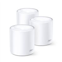 Mesh Wi-Fi система TP-LINK Deco X20(3-PK) AX1800 Dual-Band, 1201Mb/s 5GHz+574Mb/s 2.4GHz, 2xWAN/LAN 1Gb/s, 2 antennas,MU-MIMO, Parental Control