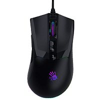 Мышь A4Tech Bloody W90 MAX игровая, оптическая, светодиодная, 10000dpi, Stone Black RGB Metal Feet Active USB Black, 10 кнопок, 1,8м