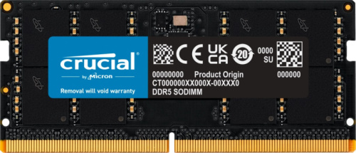 Оперативная память для ноутбука DDR5 SODIMM 32GB 5600MHz (PC-448400) CL46 Crucial [CT32G56C46S5]