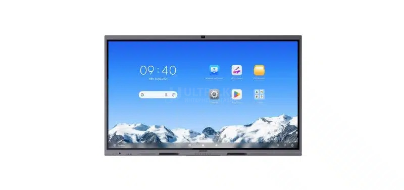Интерактивная панель Aeromax YC860D, Android 14, 8+128GB, 86" (3840x2160) UHD LED 4K, Touch, 20 точек касания, закаленное стекло, антибликовый, BT, WiFi, HDMI, VGA, LAN, AV, wall mounted bracket Интерактивная панель Aeromax YC860D, Android 14, 8+128GB, 86" (3840x2160) UHD LED 4K, Touch, 20 точек касания, закаленное стекло, антибликовый, BT, WiFi, HDMI, VGA, LAN, AV, wall mounted bracket