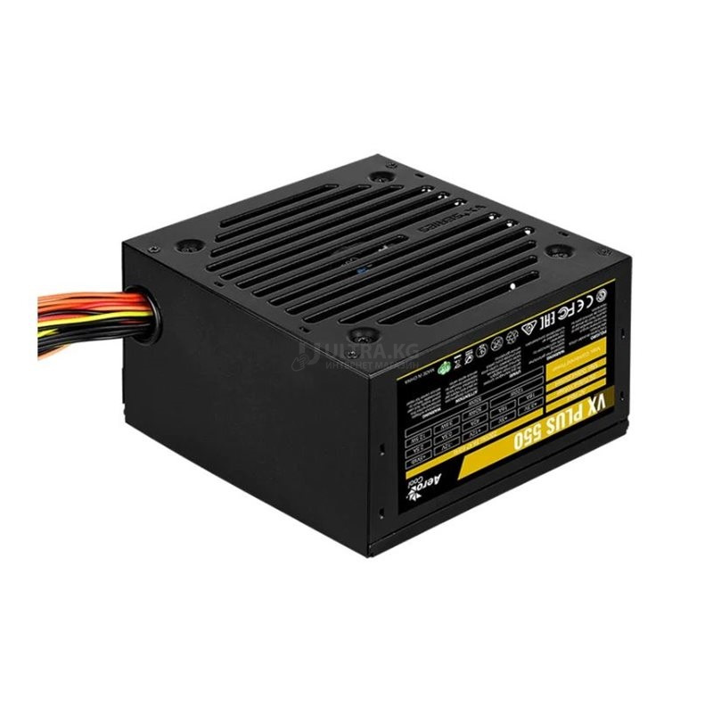 Блок питания 550W Aerocool AERO WHITE 550W, ATX, APFC, 80Plus Bronze, 20+4 pin, 4+4pin, 5*Sata, 3*Molex, 2*PCI-E 6+2 pin, Вентилятор 12 см, Кабель питания, Чёрный Блок питания 550W Aerocool AERO WHITE 550W, ATX, APFC, 80Plus Bronze, 20+4 pin, 4+4pin, 5*Sata, 3*Molex, 2*PCI-E 6+2 pin, Вентилятор 12 см, Кабель питания, Чёрный