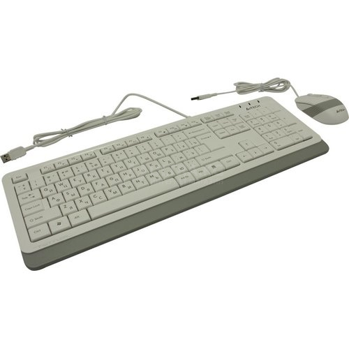 Клавиатура+мышь A4Tech Fstyler F1010, Оптическая Мышь, USB, 1600DPI, Длина кабеля 1,5 метра, Анг/Рус, черный/серый Клавиатура+мышь A4Tech Fstyler F1010, Оптическая Мышь, USB, 1600DPI, Длина кабеля 1,5 метра, Анг/Рус, черный/серый